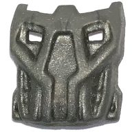 Lego maska Bionicle Krana Su, tmavě šedá lesklá (42042su PEARL DARK GRAY)